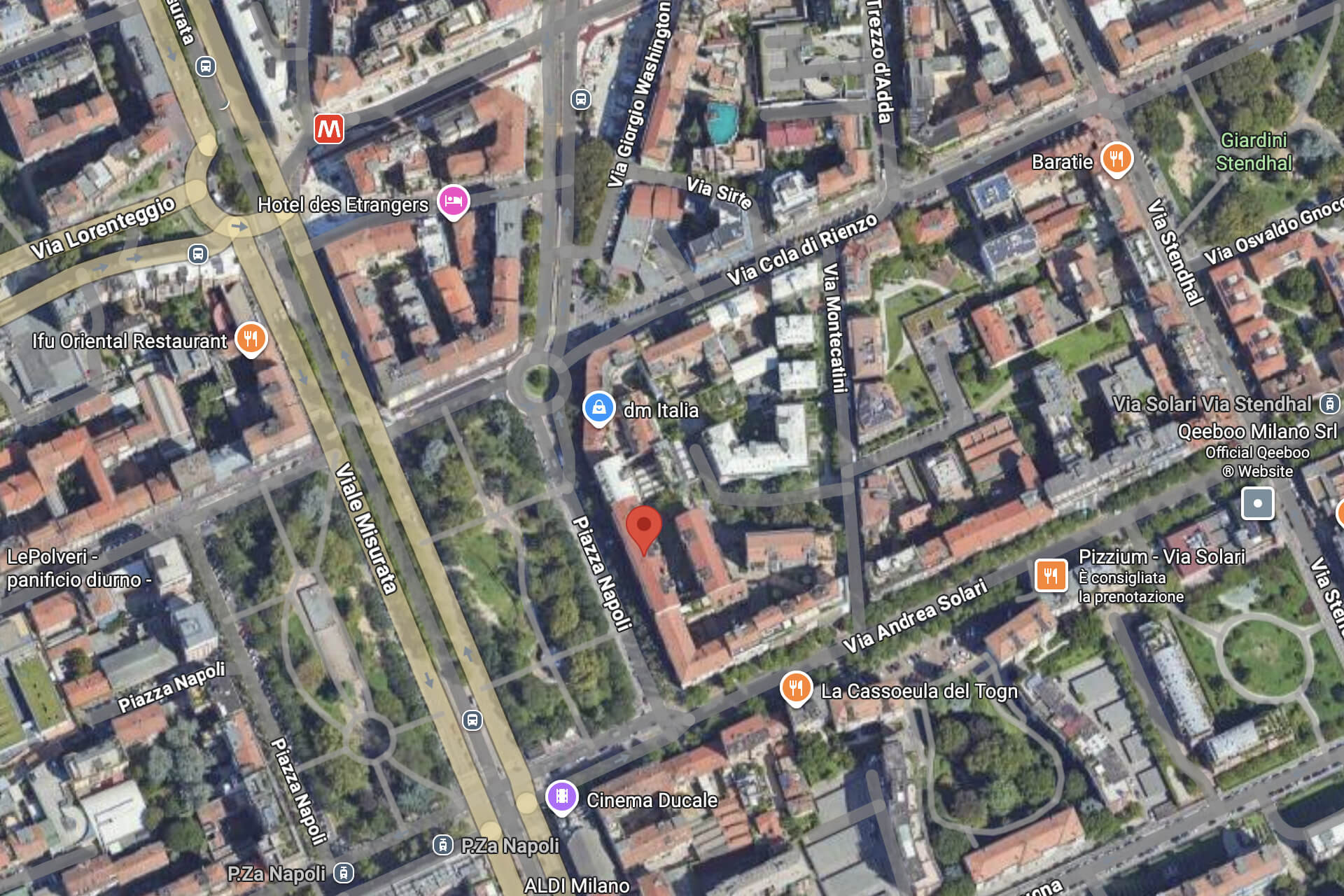 Mappa piazza Napoli solari milano - Piazza Napoli 15, Milano