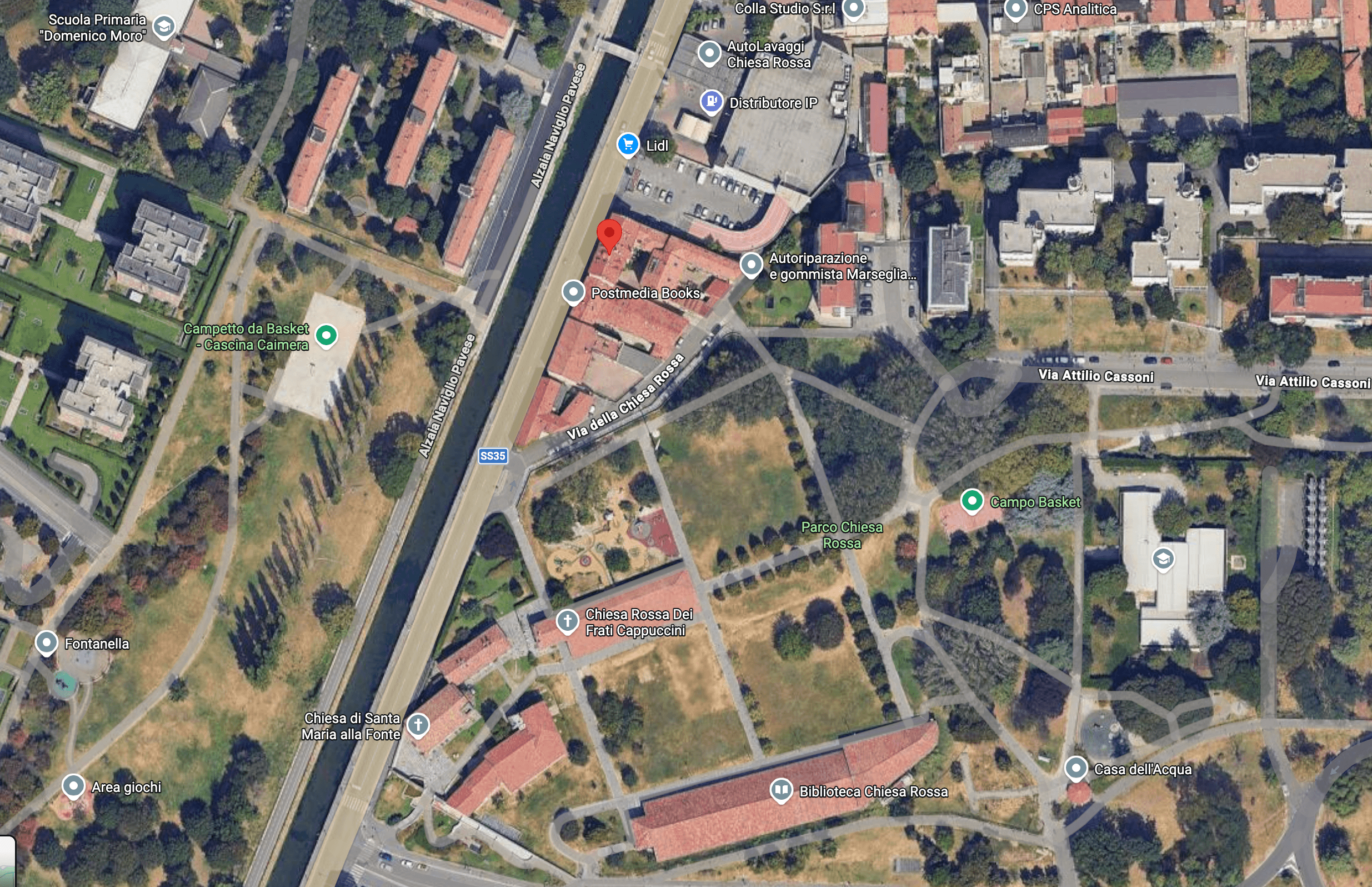 Mappa NAPA Chiesa Rossa - Via della Chiesa Rossa 47, Milano